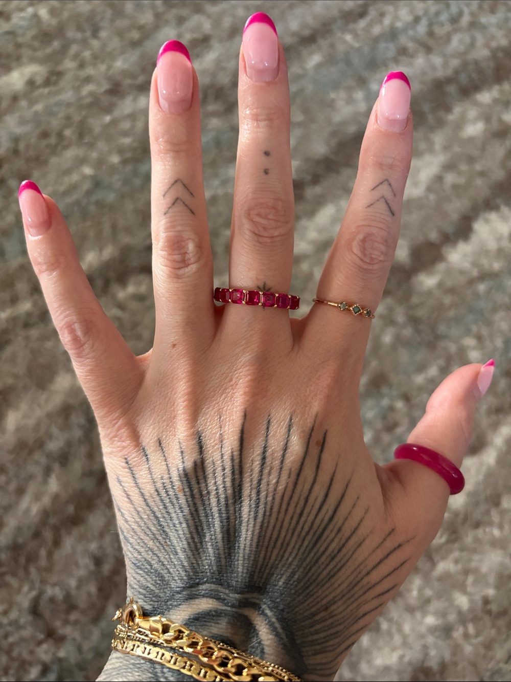 4mm Ruby Corundum Sterling Silver Ring